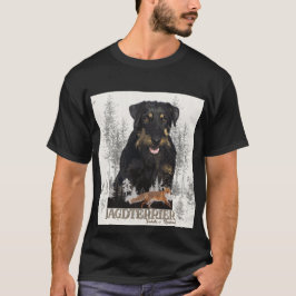 Jagdterrier Dakota v. Renbrad フェイク Canvas Print Ac Tシャツ