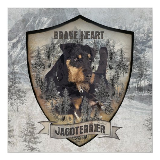 Jagdterrier, German狩り・テリアのポスター ポスター (正面)