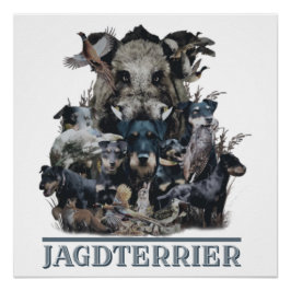 Jagdterrier, German狩り・テリアのポスター ポスター