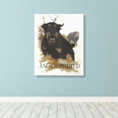 Jagdterrier TシャツコーヒーマグセラミックオーナメントBe キャンバスプリント (インサイチュ (ウッドフロア))