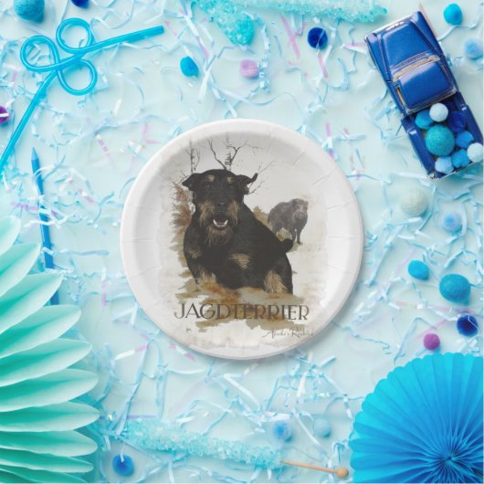 Jagdterrier TシャツコーヒーマグセラミックオーナメントBe ペーパープレート (パーティー)