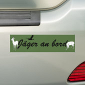 Jäger an bord バンパーステッカー (車上)