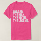 JaggerJagger名Jagger与え名 Tシャツ (デザイン正面)