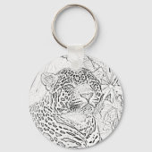 Jaguar (black) keychain キーホルダー (正面)