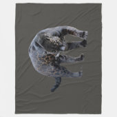 Jaguar Diablo gray fleece blanket フリースブランケット (正面)