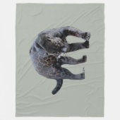 Jaguar Diablo light gray fleece blanket フリースブランケット (正面)