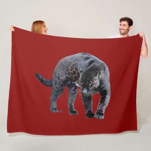 Jaguar Diablo red fleece blanket フリースブランケット (インサイチュ)