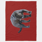 Jaguar Diablo red fleece blanket フリースブランケット (正面)