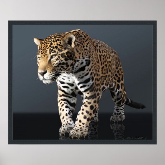 Jaguar Power Canvas Print -24x20以下 ポスター (正面)