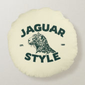 Jaguar Round Pillow ラウンドクッション (裏面)