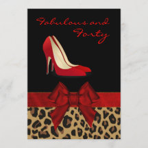 Jaguar Stiletto Custom Invitationシックな女性の