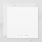 Jaguar Stiletto Hibiscusの女性のブライダルシャワー 招待状 (裏面)