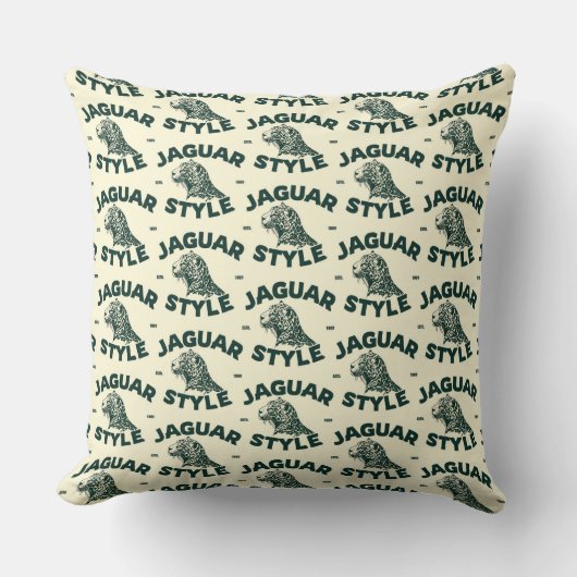 Jaguar Throw Pillow クッション (正面)
