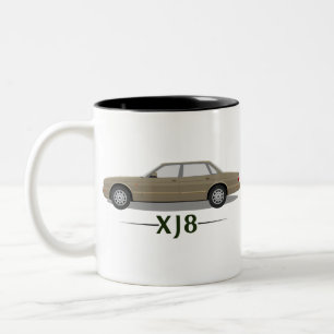 Jaguar XJ8金ゴールドギフト- ツートーンマグカップ