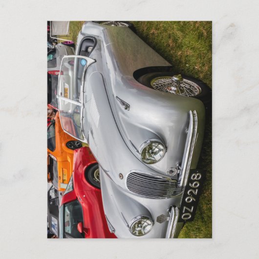 Jaguar XK120 convertible sports car ポストカード (正面)