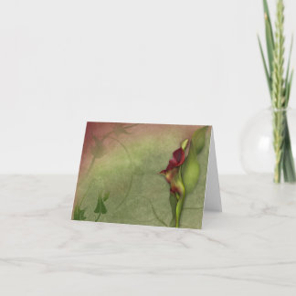 Jaguarwomanの"赤いオランダカイウユリのポートレート#4 " カード