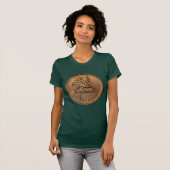 Jah Army Empire of Ethiopia Rastafari Girls Shirt Tシャツ (正面フル)