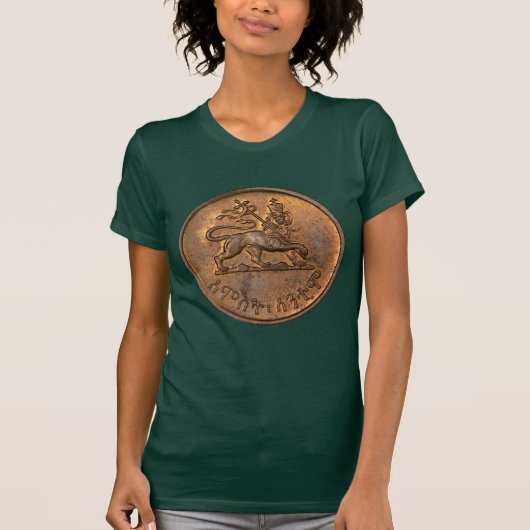 Jah Army Empire of Ethiopia Rastafari Girls Shirt Tシャツ (正面)