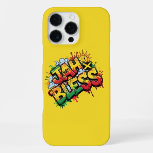Jah Bless レゲエ iPhoneケース (裏面)
