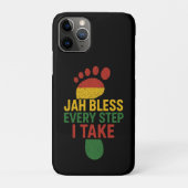 Jah Bless Every Step I take ラスタ Case-Mate iPhoneケース (裏)