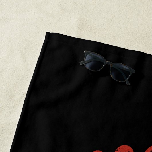 Jah Bless Every Step I take Rasta ビーチタオル (インサイチュ)