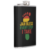 Jah Bless Every Step I take Rasta フラスク (右)