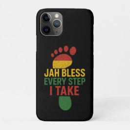 Jah Bless Every Step I take Rasta iPhone 11 Proケース