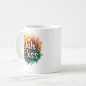 Jah Bless Reggae Watercolor コーヒーマグカップ (正面左)