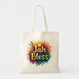 Jah Bless Reggae Watercolor トートバッグ