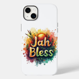 Jah Bless Reggae Watercolor Case – Rasta Vibes  Case-Mate iPhone 14 Plusケース