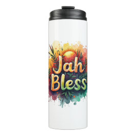 Jah Bless Reggae Watercolor Portable Thermal Bottl タンブラー