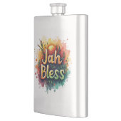 Jah Bless Reggae Watercolor Stainless Steel Flask フラスク (左)
