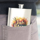 Jah Bless Reggae Watercolor Stainless Steel Flask フラスク (インサイチュ)