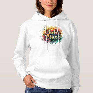 Jah Bless Reggae Watercolor Women’s Hoodie パーカ