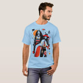 Jah Live Rasta Art Tシャツ (正面フル)