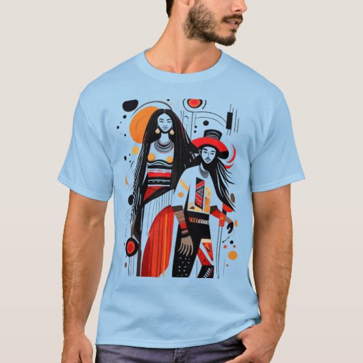 Jah Live Rasta Art Tシャツ (正面)