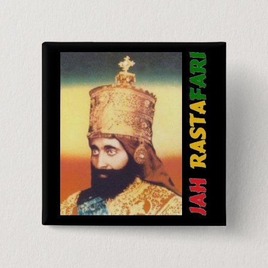 Jah Rastafariのバッジ 缶バッジ (正面)