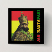 Jah Rastafariボタン 缶バッジ (正面)