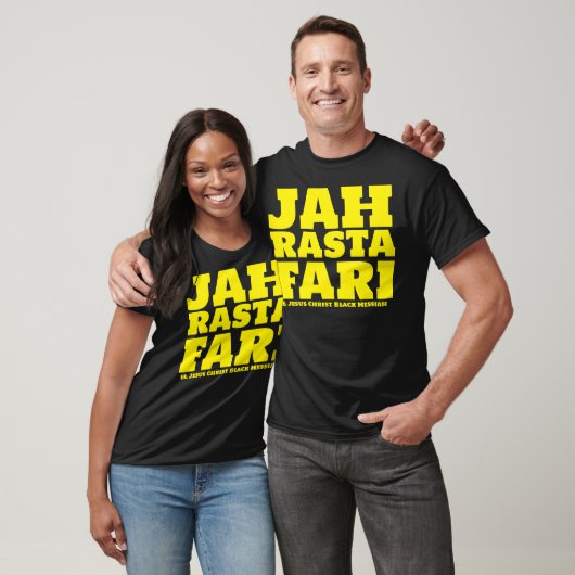 JAH RASTAFARI & BLACK MESSIAH Basic Dark T-Shirt Tシャツ (ユニセックス)