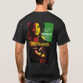JAH RASTAFARI & BLACK MESSIAH Basic Dark T-Shirt Tシャツ (裏面)