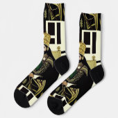 Jah Rastafari Haile Selassie I HIM Rasta Socks ソックス (左)