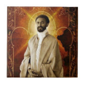 Jah Rastafari Haile Selassie Rasta Livity Roots  タイル (正面)