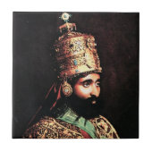 Jah Rastafari Haile Selassie Rasta Livity Roots タイル (正面)