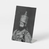 Jah Rastafari Haile Selassie Rasta Livity Roots 台座サイン (正面)