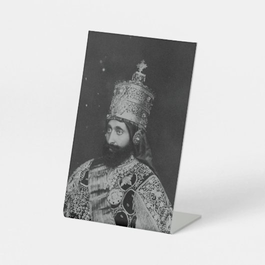 Jah Rastafari Haile Selassie Rasta Livity Roots 台座サイン (正面)