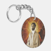 Jah Rastafari Rasta Livity INI One Love Roots  キーホルダー (正面左)