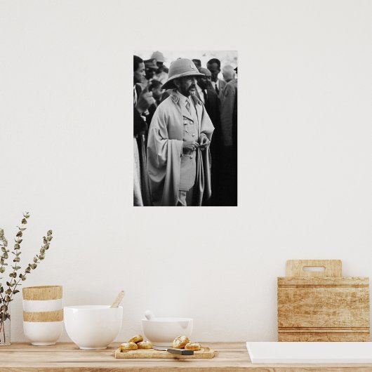 Jah Rastafari Rasta Livity INI One Love Roots Art  ポスター (キッチン)