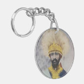 Jah Rastafari Rasta Livity INI One Love Roots  - H キーホルダー (正面左)