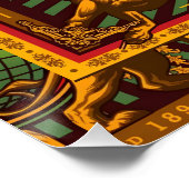 Jah Rastafari Selassie Rasta Reggae Afrika Roots ポスター (コーナー)