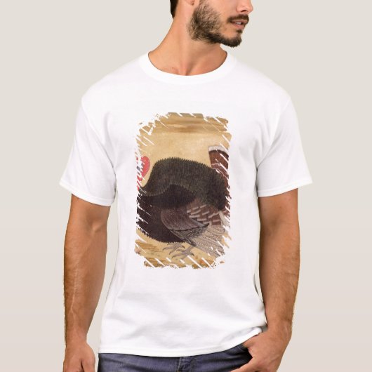Jahangirに持って来られる七面鳥雄ん鶏 Tシャツ (正面)